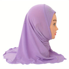 Casual Rhinestone Hat Scarf Outdoor Breathable Headscarf