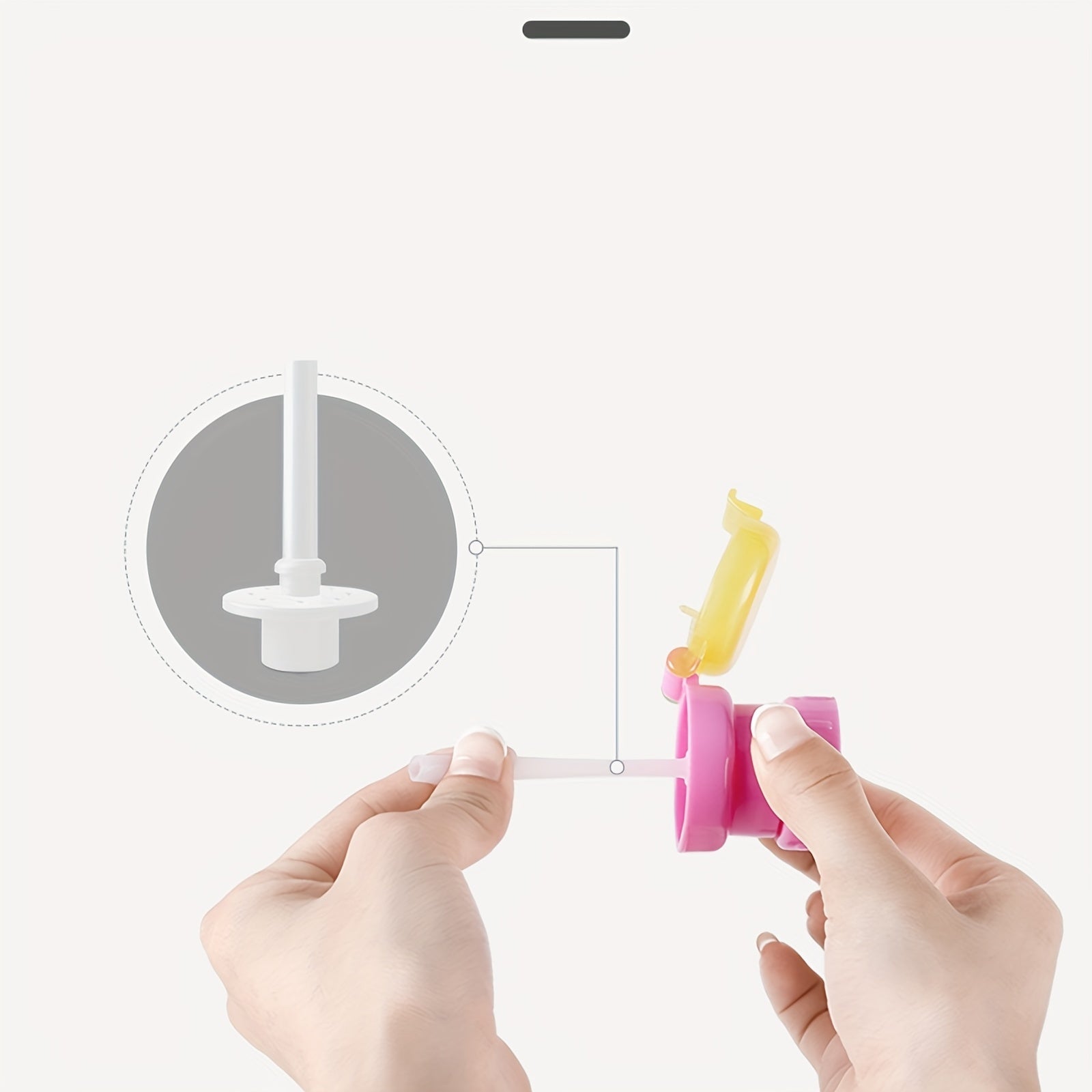 Anti Spill Anti Choke Water Bottle Cap Portable Straw