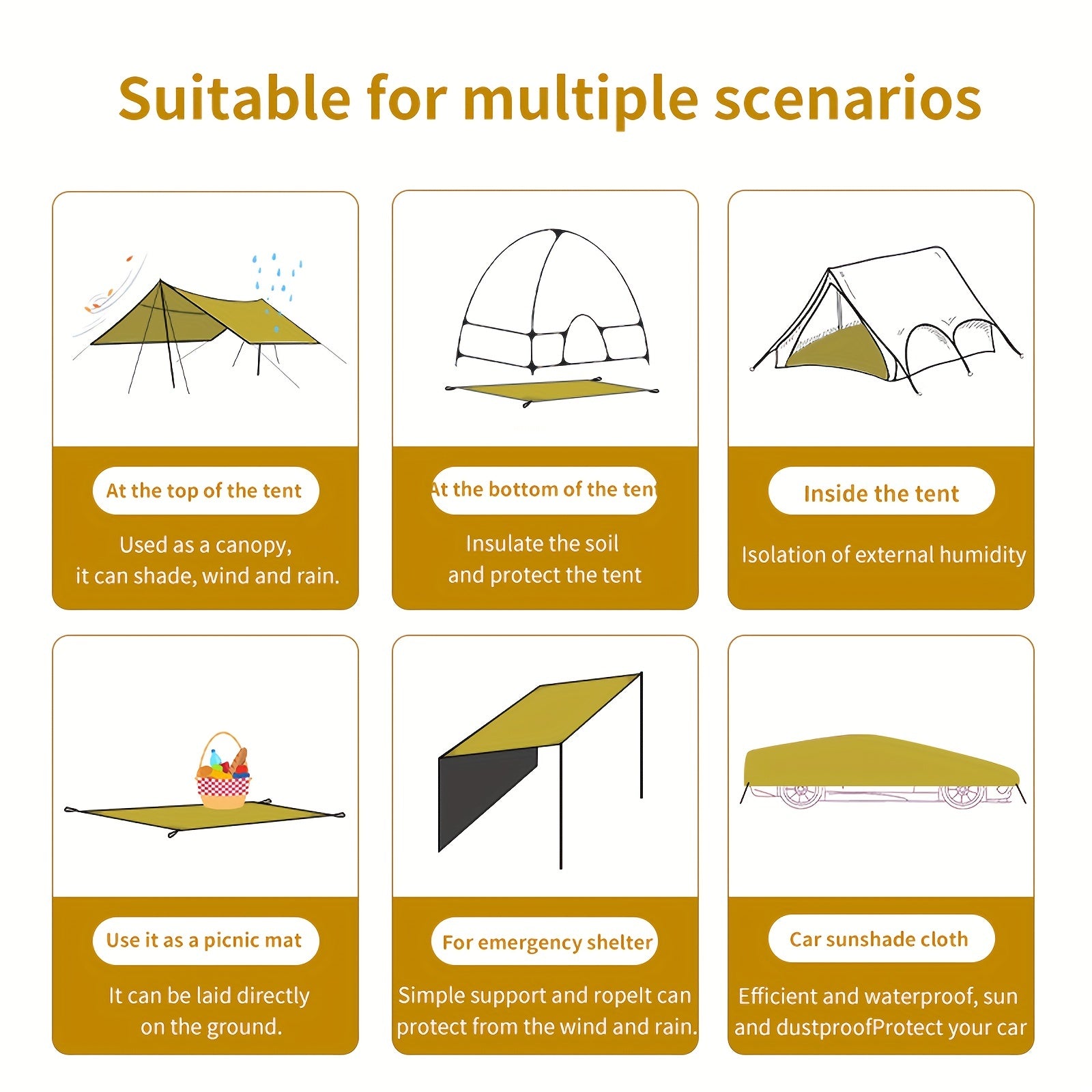 Portable Waterproof Mat for Camping & Traveling