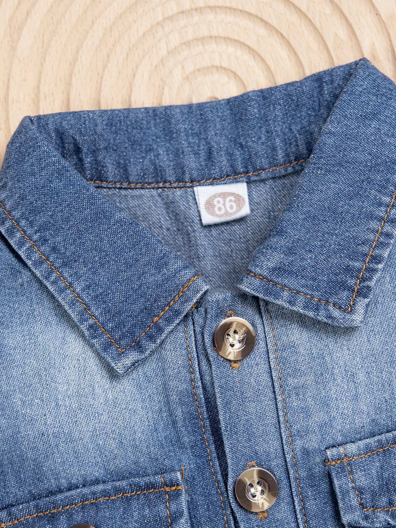 Baby Boys Denim Romper Short Sleeves Comfortable Baby Summer Clothes