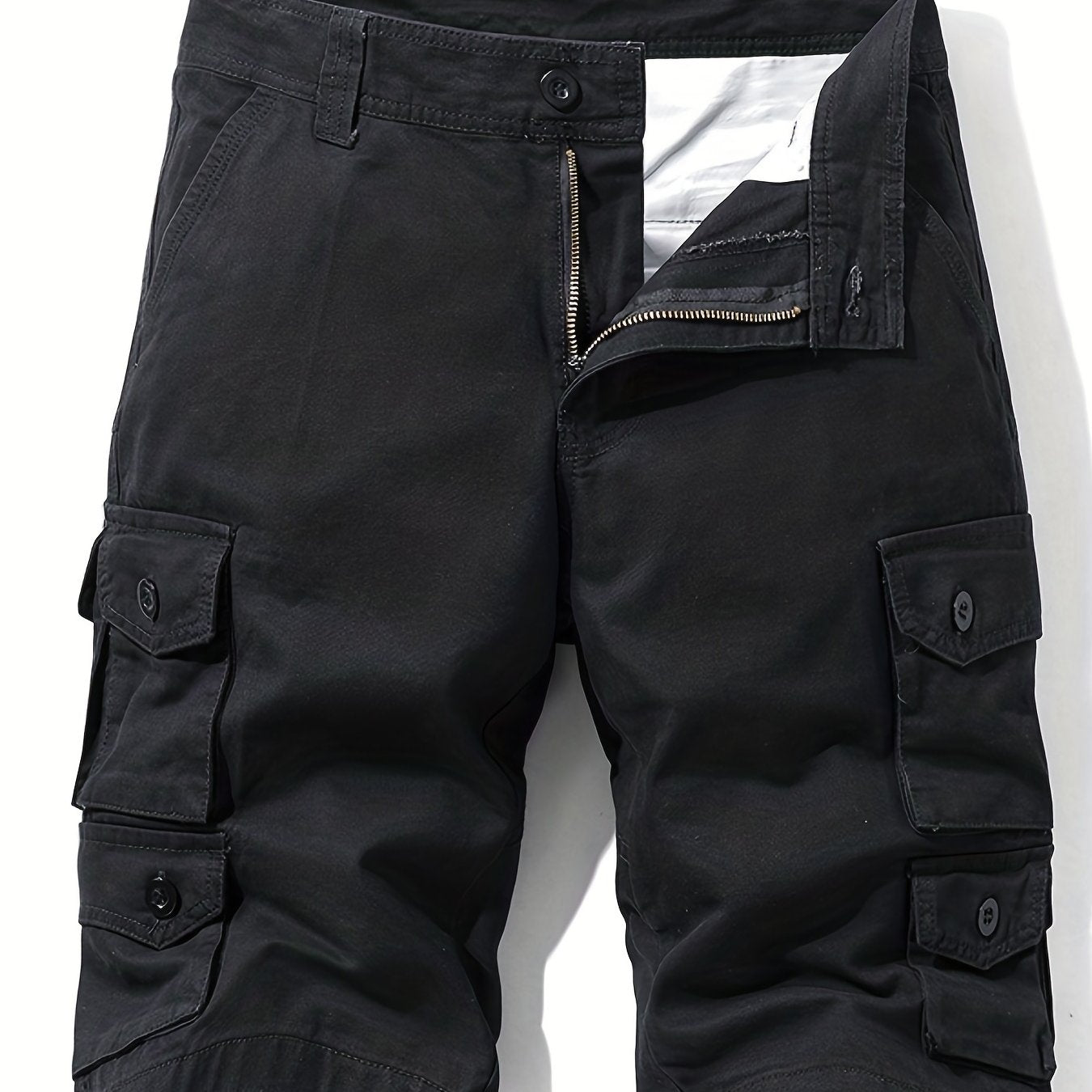 Men's Cotton Cargo Shorts for Summer Outdoor Activities