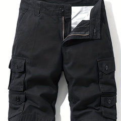 Men's Cotton Cargo Shorts for Summer Outdoor Activities