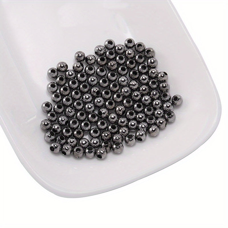 Perforated Iron Beads Round Beads Tube Position Beads DIY Jewelry