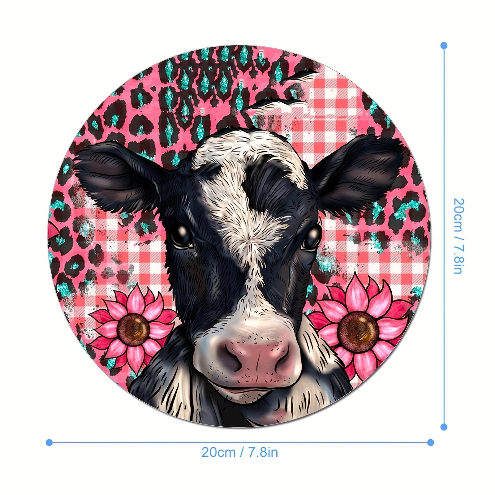 Cow Mouse Pad Non slip Rubber Base Comfortable Waterproof Mouse Pad for Computer