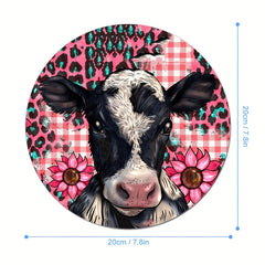 Cow Mouse Pad Non slip Rubber Base Comfortable Waterproof Mouse Pad for Computer