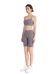 High Waist Yoga Shorts with Pocket for Women