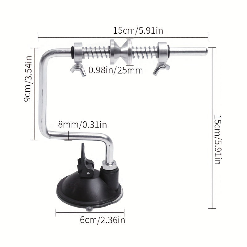 Portable Vacuum Spooling System for Effortless Fishing Line Winding