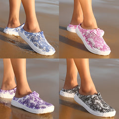 Women's Flower Pattern Waterproof Summer Clogs Garden Slippers