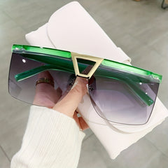 Y2K Gradient Lens Sunglasses Vintage Punk Style UV400