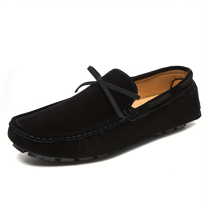 Men's Bowknot Loafer Shoes Non-slip Driving Moccasins