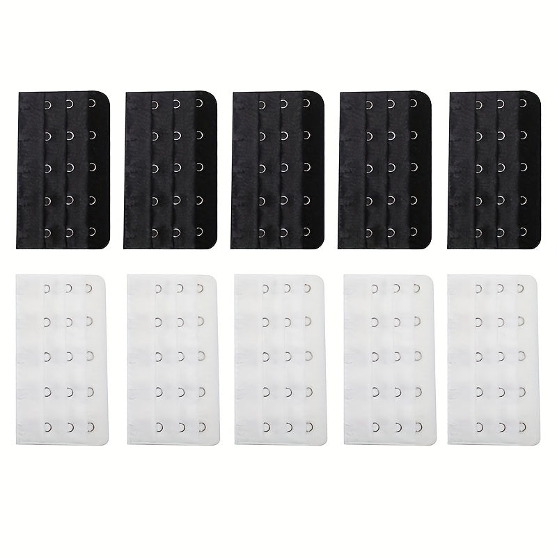 10pcs Bra Strap Extenders 5 Hooks Comfortable Adjustable Women's Lingerie