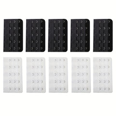 10pcs Bra Strap Extenders 5 Hooks Comfortable Adjustable Women's Lingerie