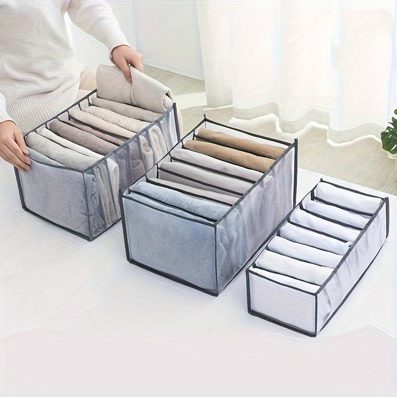 Wardrobe Closet Clothes Organizer Storage Basket for Pants Jeans Shirts