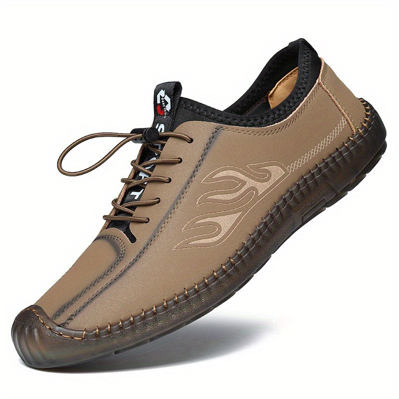 Men's Comfortable No Tie Sneakers Breathable Casual Walking Shoes