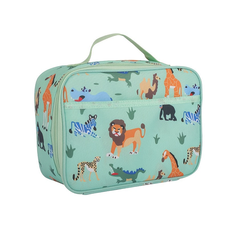 Cartoon Lunch Insulation Bag Oxford Cloth Fresh Cooler Bag For Camping Picnic