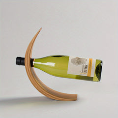 Bamboo Wine Rack Balance Display Home Kitchen Accessories