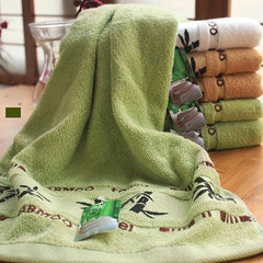 Bamboo Fiber Hand Towel Absorbent Jacquard 13x29in Soft Face Wash Towel
