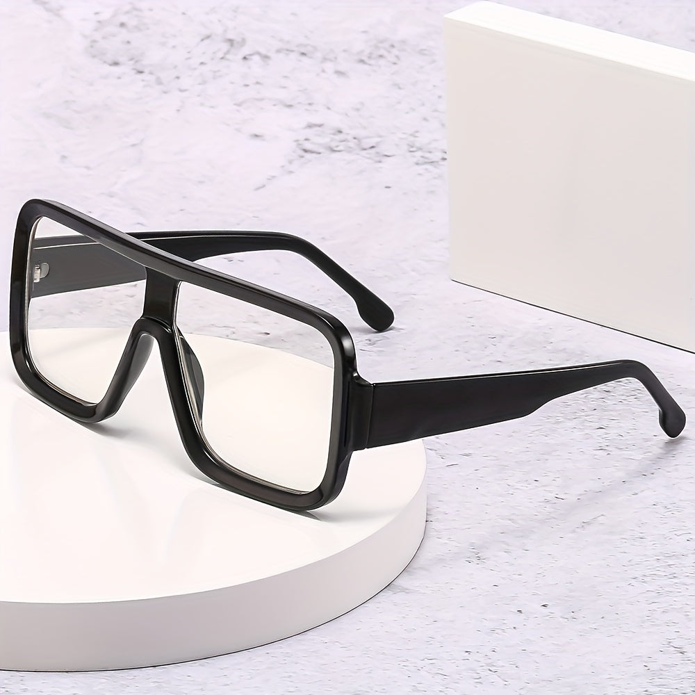 Men's Square Frame Anti Light Glasses for Party