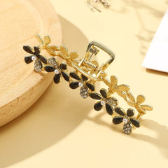 Rhinestone Flower Hair Claw Hair Clip for Women Girls