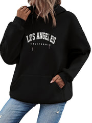 LA Kangaroo Pocket Hoodie Long Sleeve Sweatshirt