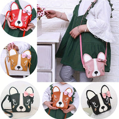 Little Girl Purses Cartoon Messenger Bag With Bowknot