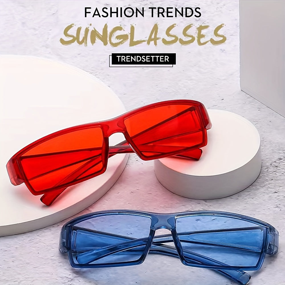 Retro Square Frame Sports Sunglasses UV Filter Strong Frame Comfortable