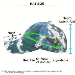 Rainbow Tie Dye Ponytail Baseball Cap Dad Hat