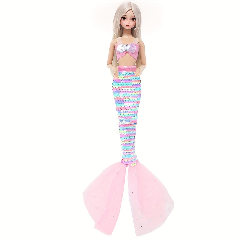 6-Piece Sequin Dress Suit for Doll - Dreamy Fairy Tale Princess Outfit