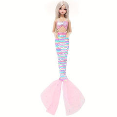 6-Piece Sequin Dress Suit for Doll - Dreamy Fairy Tale Princess Outfit