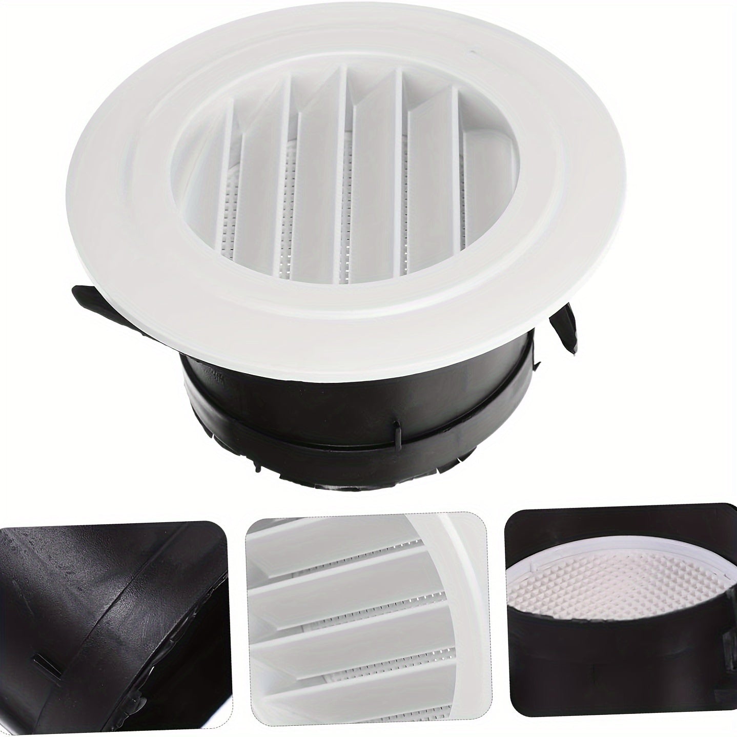 Abs Round Air Outlet Adjustable Ventilation Exhaust Outlet Fresh Air System