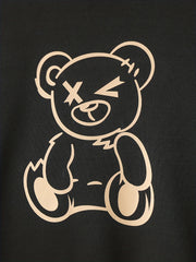Boy's 2pcs Hoodie & Pants Set Cartoon Bear Print Top Casual Outfits Kids Clothes