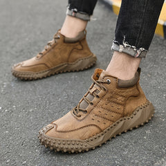 Men's Retro Stitch Ankle Boots for Outdoor Climbing