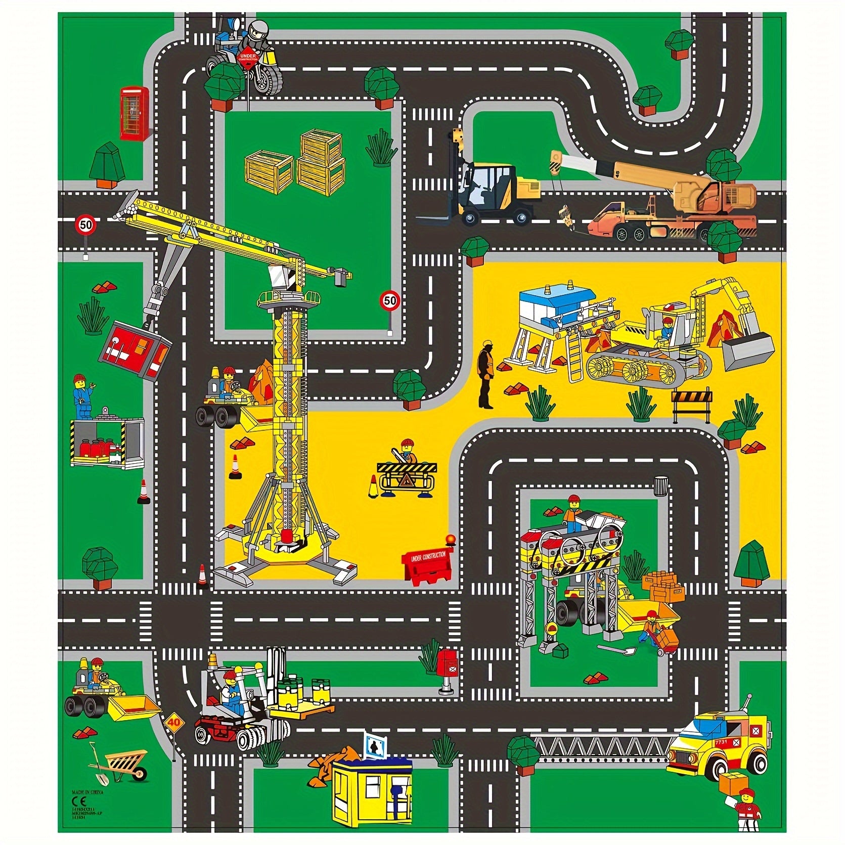 Educational Road Traffic Play Mat