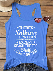 Casual Tank Top Women's Plus Slogan Print Round Neck Vest Top