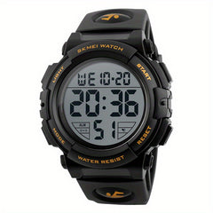 Sports Electronic Watch Timing Alarm Clock Waterproof