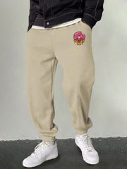 Men's Donut & Skull Graphic Sweatpants Casual Joggers