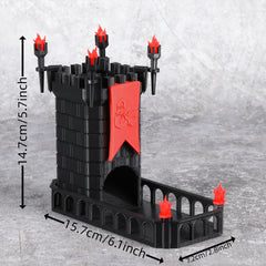 Medieval Castle Dice Tower and Tray for Board Games RPG