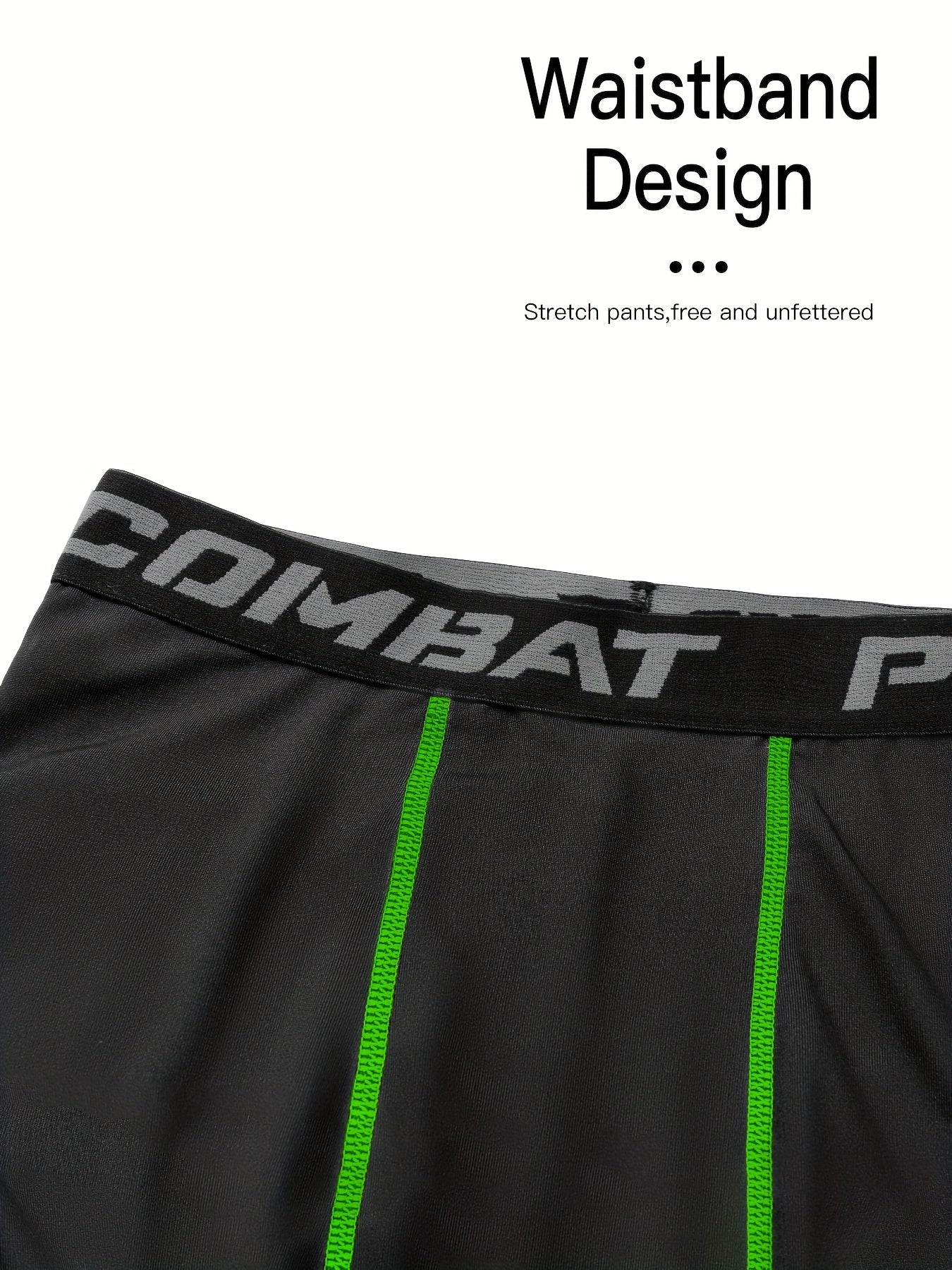 Men's Solid Pocket Leggings Active Sports Compression Pants