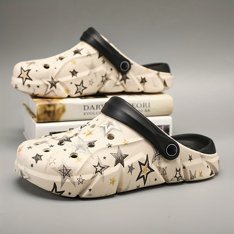 Men's Star Clog Slippers Assorted Colors Casual Slippers