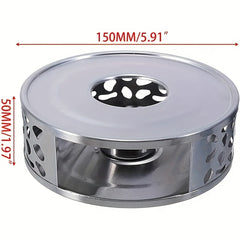 Portable Stainless Steel Tea Warmer for Camping Travel Picnics