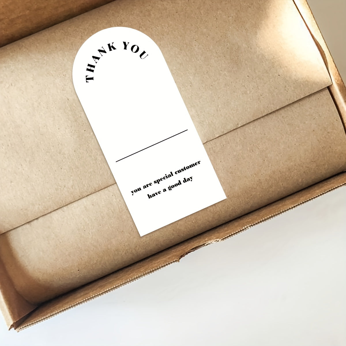 50pcs Envelopes Seal Gift Packaging Box Retail Bag Box Seal Stickers Rectangle
