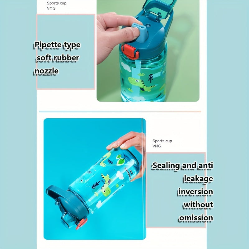 600ml Cartoon Sport Water Bottle for Outdoor Activities