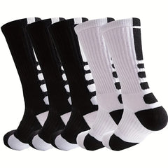 5 Pairs Thickened Basketball Socks for Children 28-35 Meters