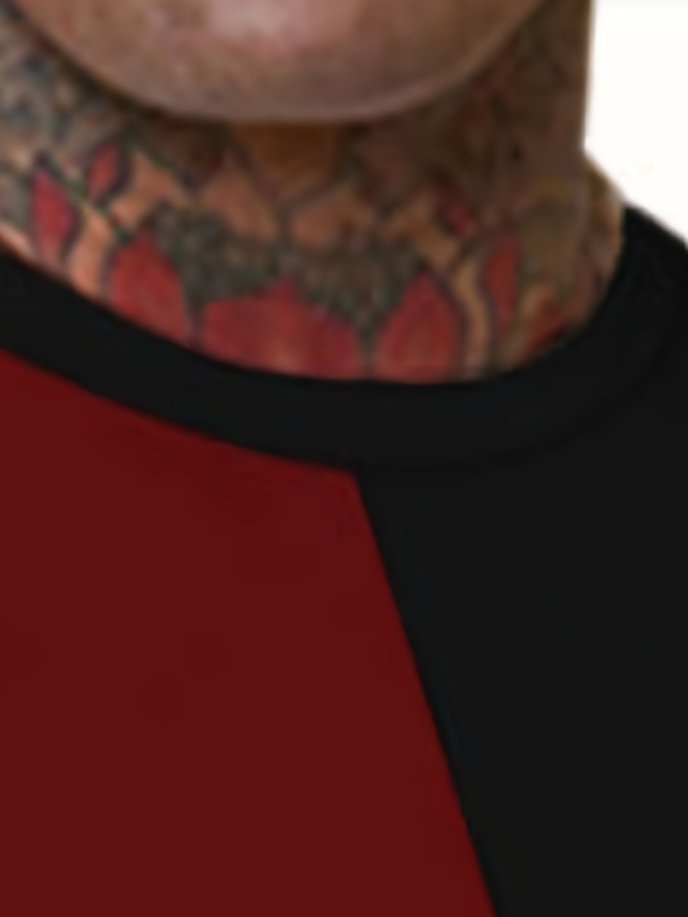 Men's Sportswear Set: Block T-shirt & Active Stretch Shorts