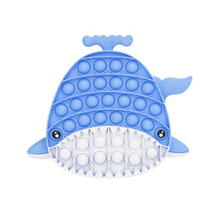 Whale Bubble Press Puzzle Toy Fidget Toy Push Bubble Toy Party Game Decoration G