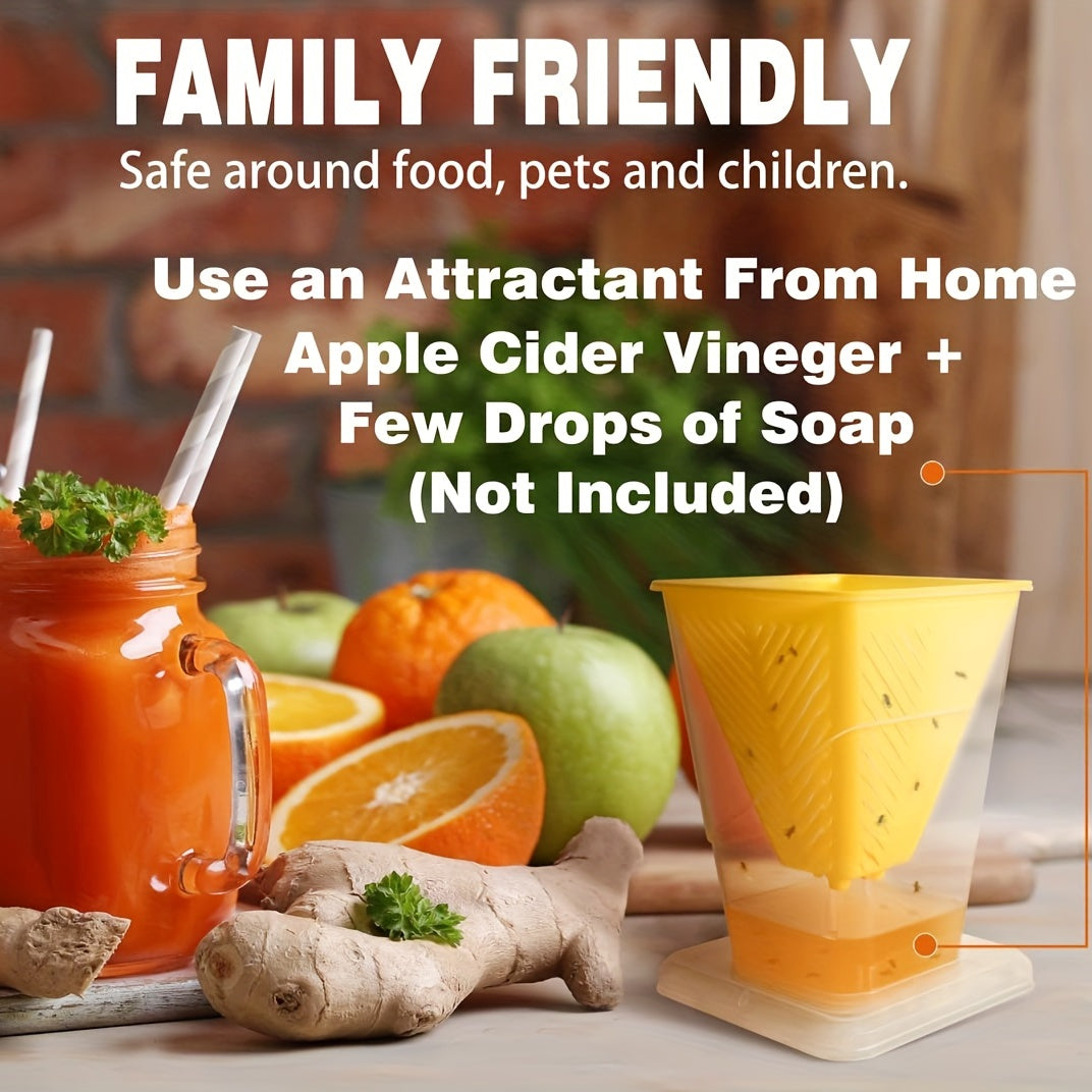Indoor Fruit Fly Trap - Reusable Gnats Catcher