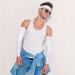 3pcs UV Neck Gaiter Balaclava Dust Protection & Ice Silk Cooling Arm Sleeves
