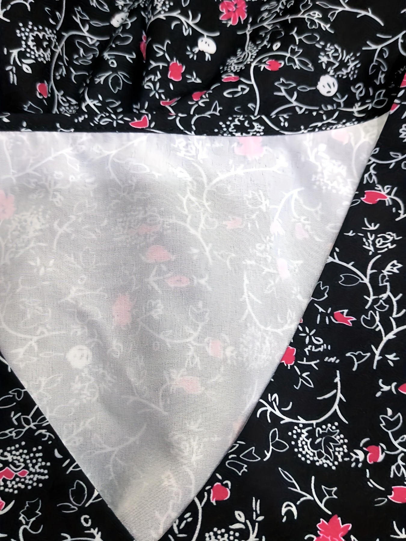Floral Print Tank Top V Neck Sleeveless Summer Top