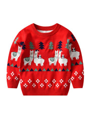 Boys Christmas Alpaca Knit Sweater