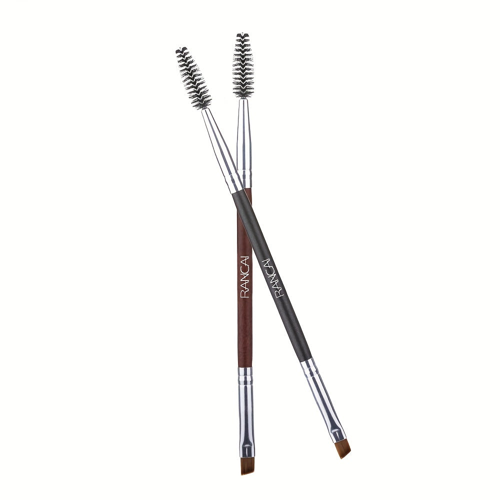 1pc Eyebrow Brush & Spoolie - Thin Eyeliner Brush